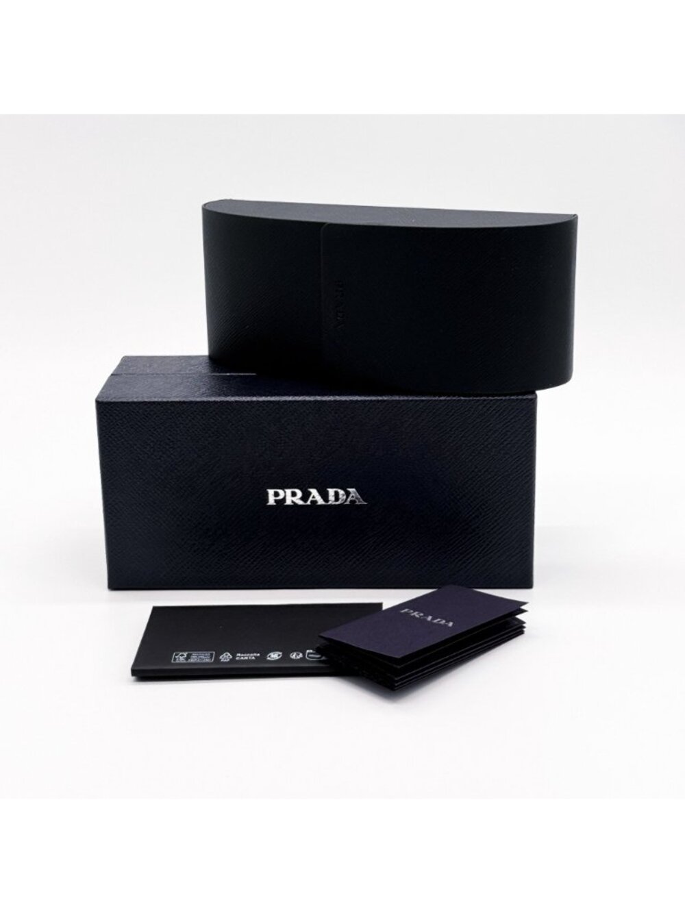 NEW PRADA SUNGLASSES PR28ZS 16K90A OVERSIZED BLACK WOMEN EYEWEAR PR 28ZS, SPR 28 - Picture 9 of 9